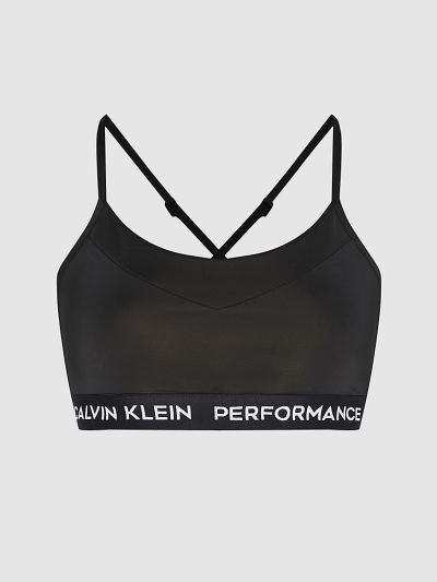 Calvin Klein Ruhák HU136882 | Calvin Klein Low Impact Női Sportmelltartó Fekete